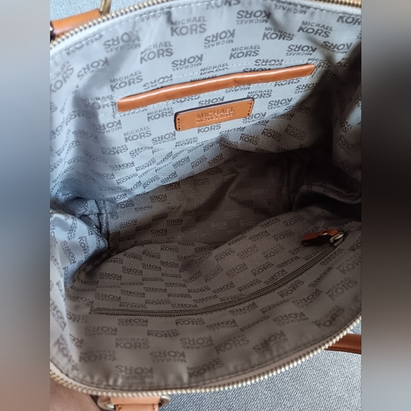 Michael Kors Canvas Varsity Stripe Tote - Picture 6 of 11